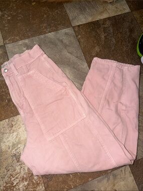 Universal Thread Pink Cropped Ankle Jeans